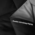 thumbnail image 6 of 3pc Black Queen Size Comforter Set-All Season Reversible Down Alternative Comforter with Two Shams -Quilted Duvet Insert with Corner Tabs - Diamond Stitched Blanket - Breathable, Soft, Fluffy, 6 of 8