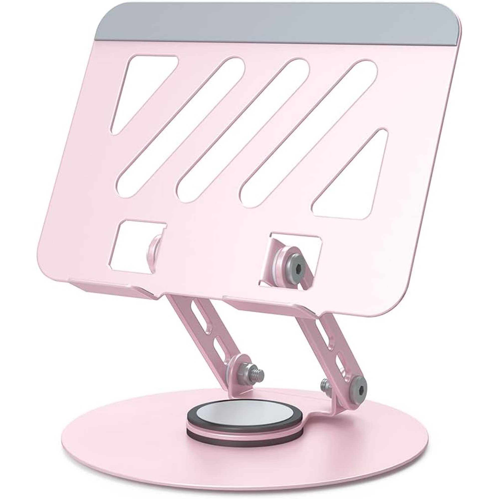 Tablet Stand for iPad Holder, Adjustable 360° Rotation Tablet Holder for Desk Office Accessories & iPad pro 12.9/11, Air 10.9, Samsung Tab S9,Mini, Kindle,Switch 4.7"-13" (Pink)
