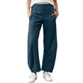 thumbnail image 2 of Dxzfnsa Women's Hiking Pants Women Quick Dry Lightweight Joggers Pants with Pockets Loose Casual Solid Color Long Pangts, 2 of 8