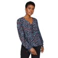 thumbnail image 1 of Principles - Blusa Petite Impresa para Mujer (Azul), 1 of 4