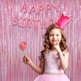 thumbnail image 5 of RLESO Pink Tinsel Curtains Backdrop,3.2 ft x 8.2 ft Sparkle Metallic Foil Curtains for Princess Birthday Party Photo Background Decoration,2 Pack, 5 of 8