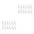 thumbnail image 2 of Ounissouiy 50 Pieces Curtain Rail Hooks Home Hardware Gliding Track Plastic Fittings Hangers Tools Curtains Fixators Clips Fixing Tracks Type2 NO2, 2 of 6