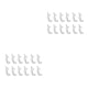 thumbnail image 1 of Ounissouiy 50 Pieces Curtain Rail Hooks Home Curtains Hangers Fixators Gliding Tools Clips Fittings Hardware Track Plastic Fixing Tracks Type2 NO2, 1 of 6