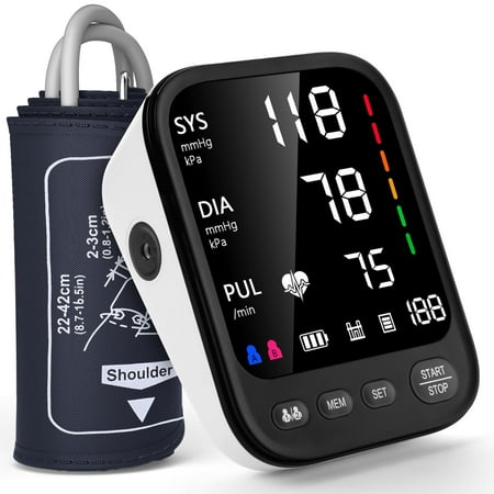Invaxe Blood Pressure Machine, Automatic Upper Arm Blood Pressure Monitor, 9"-17" Cuff