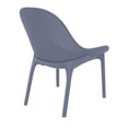 thumbnail image 2 of Luxury Commercial Living 32.75" Dark Gray Solid Patio Lounge Chair, 2 of 9
