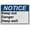 Warning Sign 3, variant on Keep Out Sign - Open Shaft, Industrial Safety Warning Sign 8"x12" UV Resistant for Indoor Outdoor Workplace