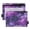 Purple and Black Tie-dye texture, variant on 2 Pack Flip Folders with Clear PVC Window Binder Pouches 3-Ring Binder Organizer for Office & Home Pink and Blue Tie-dye Pattern