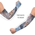 thumbnail image 4 of ALAZA Cheetahs and Snowflakes UV Sun Protection Arm Sleeves UPF 50+ Compression Cooling Sleeve 1 Pair, 4 of 7