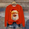 thumbnail image 5 of EchfiProm Funny Christmas Sweatshirts for Women Oversized Sweatshirt Pullover Snowman Hoodless Long Sleeve Adults Shirts, 5 of 6