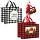 thumbnail image 1 of Bolsas de Regalo PerKoop 40x50x13 cm Estampado a Cuadros Rojo y Negro 4 unidades, 1 of 6