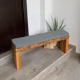 thumbnail image 1 of Banca con Cojín Para Interior o Exterior D4 Estilo Vintage De Madera Durable, 1 of 6