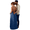 Blue, variant on CHENge Backless Cami Dress for Women V-Neck Sleeveless Long Cami Spaghetti Strap Lounge Backless Dress with Back Tie for Indoor Summer Beach Vacation Clothes Wear