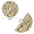 thumbnail image 4 of Holiday Christmas Tree Skirt | Cranberries | Traditional Rustic Round 48x48 Inch Home Decor, 4 of 4