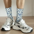 thumbnail image 6 of Vsdgher Vintage Floral Birds Crew Socks for Men & Women, Breathable Casual Athletic Ankle Socks, 6 of 6