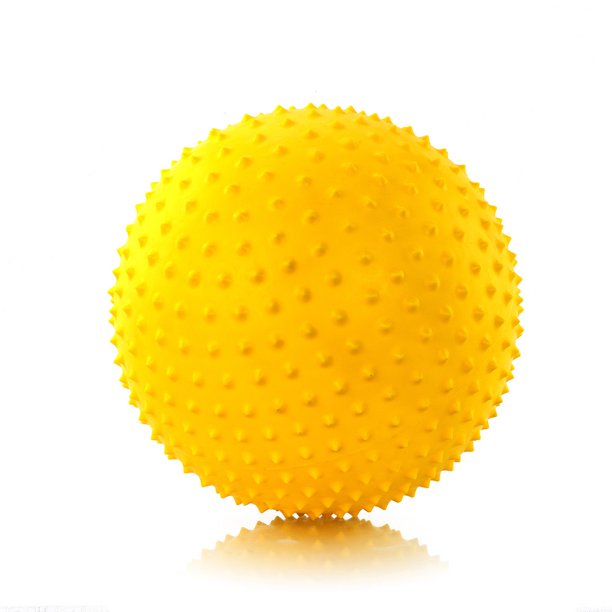 Inflatable Massage Ball 6.5" (Spikey Nodule) Yellow
