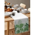thumbnail image 4 of Tropical Plants Monstera Table Runner Home Wedding Table Flag Mat Table Centerpieces Decoration Party Dining Long Tablecloth, 4 of 6