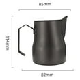 thumbnail image 2 of Chendee Coffee Milk Frothing Pitcher 450Ml Espresso Steaming Pitcher Stainless Steel,Black, 2 of 5