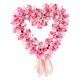 thumbnail image 1 of Corona rosa en forma de corazón para puerta de entrada, ideal para colgar en primavera y verano, ideal para decorar el interior de la casa o las vacac, 1 of 8