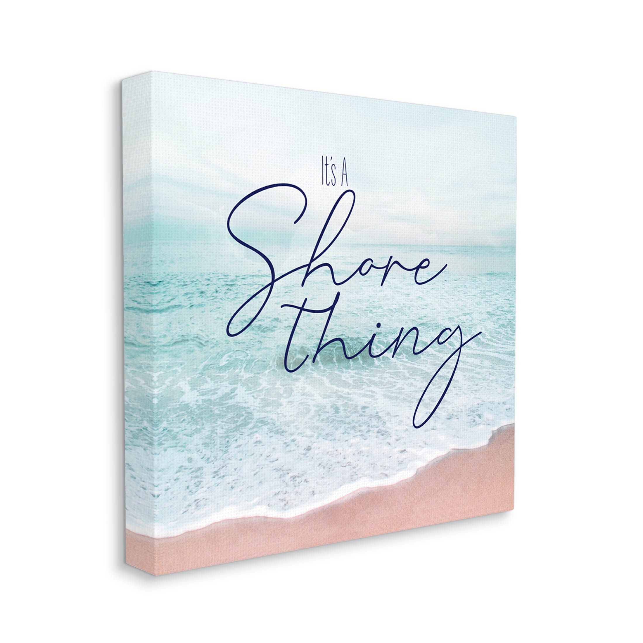 It's A Shore Thing Summer Beach Coastal Graphic Art Gallery Wrapped Canvas Print Wall Art