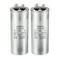 thumbnail image 1 of Unique Bargains CBB65 55uf Run Capacitor, 55mfd 2pack AC 450V Aluminum Case Motor Start Capacitor, 1 of 5