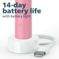 thumbnail image 3 of Philips Sonicare 3100 Power Toothbrush, Rechargeable Electric Toothbrush with Pressure Sensor, Deep Pink HX3681, 3 of 9