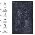 thumbnail image 3 of Washable, Durable 4x6 Area Rug with Low Pile Height - Ideal for Entryways & Bedroom, 3 of 4