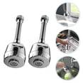 thumbnail image 1 of OULII 2 Sets Kitchen Spray Attachment for Kitchen Tap Faucet Extender ABS for Household Users, 1 of 8