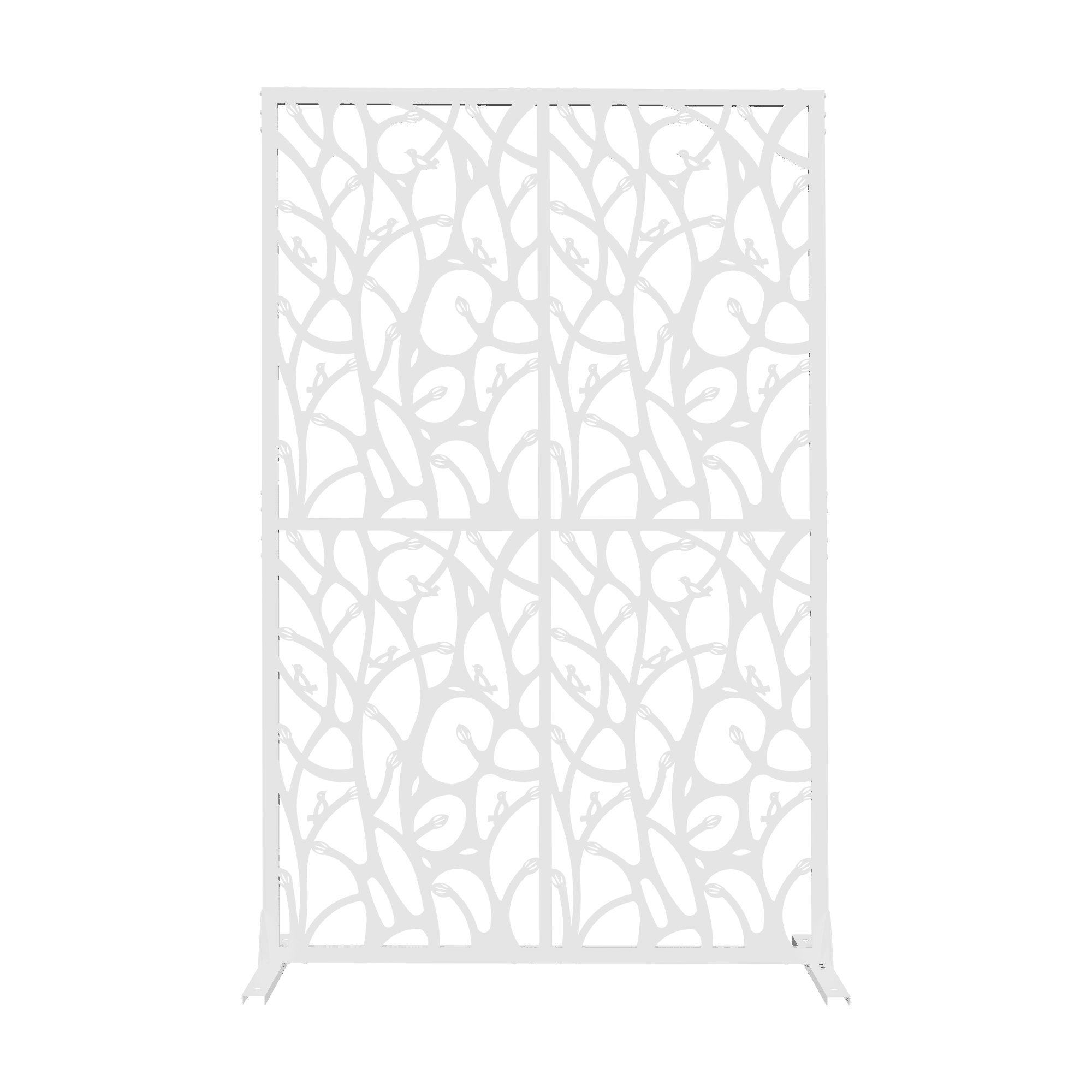 Miniyam Privacy Screen Room Divider, 74" x 45.3", Waterproof, Rust-Proof, White