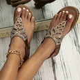 thumbnail image 6 of Women's Flat Summer Sandals: with Adjustable Ankle Strap & Comfortable Open-toe design, 6 of 13