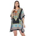 thumbnail image 2 of Gypsie Blu Women Short Kaftan Plus Size Summer Cover Up Tunic Beach Dress Casual Wear Mini Caftan Womens Dresses Online, 2 of 7