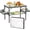 White Marble & Storage Net, variant on Folding Camping Table Small 2ft, Small Camp Table Portable with 50% Extra Space, Folding Picnic Set, Portable Beach Table, Car Camping Essentials, Aluminum Light & Solid
