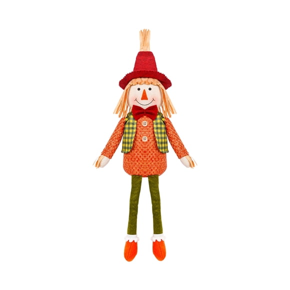 Fasiaou Scarecrow Doll Standing Scarecrow Doll Halloween Thanksgiving Fall Outdoor Scarecrow For Center Table (Boy and Girl Scarecrow), Thanksgiving Decorations Autumn Decor(Multicolor)