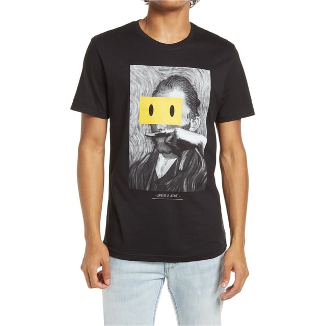 Camiseta gráfica negra Elevenparis Hombre Van Gogh L
