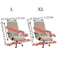 thumbnail image 5 of Elastic Office Chair Cover Computer Chair Slipcover Stretch Rotatable Armchair Seat Case Protector Home Decor, 5 of 5
