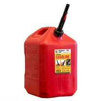 Midwest Can 6610 6-Gallon Capacity Durable Gas Can with FlameShield Safety and Quick-Flow Spout, Red