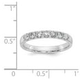 thumbnail image 2 of 14K White Gold Ring Band Moissanite Round 1.00ct. 7 Stone , Size 6, 2 of 2