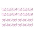 thumbnail image 1 of CUITING 24 Pcs Office Supplies Bulldog Clips Paper Assorted Size Pink, 1 of 8