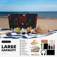 thumbnail image 5 of Wukai Merry Christmas Elk Print Zipper Bag,large Beach Tote Bag,Waterproof Sandproof Bag,Grocery and Picnic Tote Travel Bag, 5 of 5