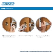 SCHLAGE F51A NBK 619 ULD Northbrook Door Lever Satin Nickel