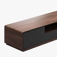 thumbnail image 6 of POVISON Modern Wood TV Stand, Lowline TV Console With Drawers, Open Storage, Cabinet, Walnut Veneer, Fully-Assembled.70.87", 6 of 11
