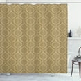 thumbnail image 1 of Ambesonne Damask Shower Curtain, Eastern Soft Flowers, 69"Wx84"L, Khaki, 1 of 2