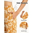 thumbnail image 3 of Airmenty Women's Capri Pants Drawstring Casual Trousers Wide Leg Summer High Waisted Lounge Pants with Pockets S-2XL, 3 of 7