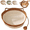 Brown, variant on Instinct Basket, Stimuli Cat Bed with Toy Tail, Cats Ear Design, Breathable All Season Universal, Scratch-Resistant for Cats