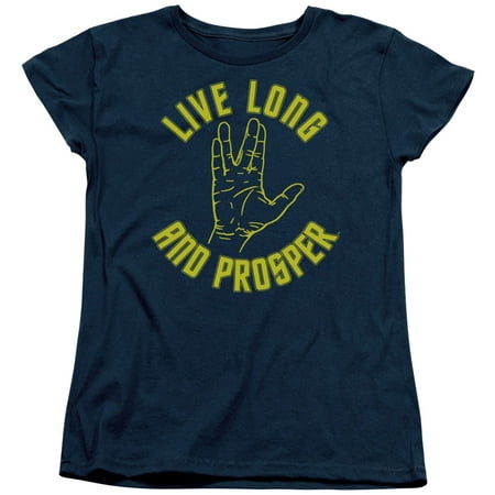 Star Trek Live Long And Prosper Sci Fi TV Show Women's T-Shirt (Best New Sci Fi Tv)