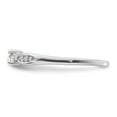thumbnail image 4 of Auriga Fine Jewelry 925 Sterling Silver Rhodium Plated Polished and Cubic Zirconia Ring Size 7 for Women, 4 of 5