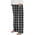 thumbnail image 2 of Pantalones largos de franela a cuadros, térmicos, casuales, de moda, para niños y niñas., 2 of 5
