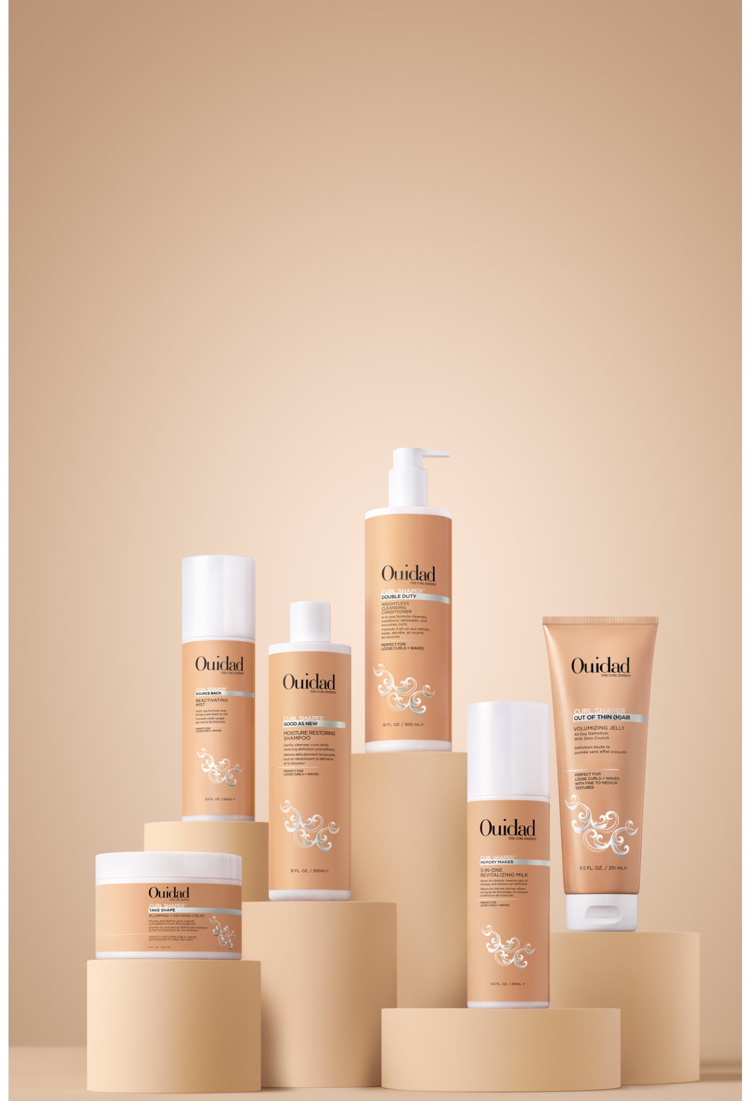Ouidad Curl Shaper Memory-Maker Hair Milk, 3-in-1 Primer, Leave In Conditioner & Treatment, 8.5 oz