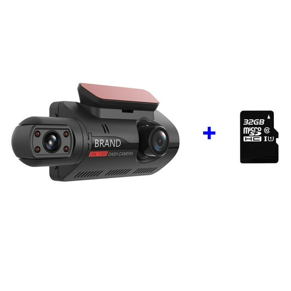 Enregistreur Vidéo HD 1080P avec Caméra Frontale et Intérieure et Capteur G