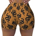 thumbnail image 2 of Picia Snake Printed Workout Shorts for Women Seamless Scrunch Butt Lifting High Waisted Yoga Gym Booty Running Moisture-wicking Short Pants-Medium, 2 of 9