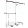 thumbnail image 5 of Basco CLCH05A4765CLSV Classic 65-1/2" High X 47" Wide Bypass Framed Shower Door - Chrome, 5 of 6